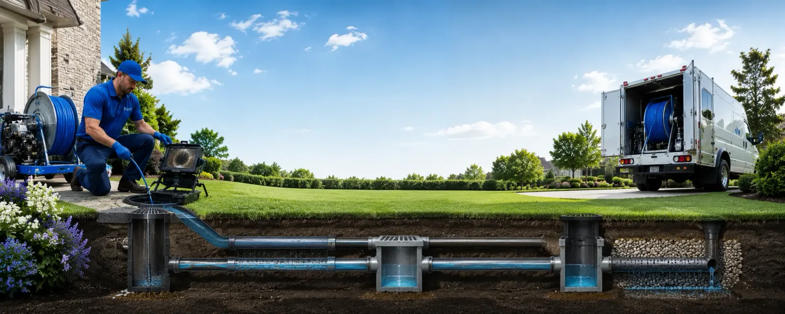 Outdoor drain cleaning information for Lexington, GA